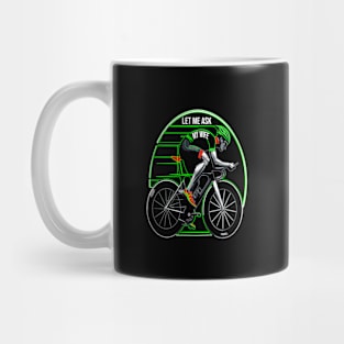 Spousal Approval Cyclist: Love and Light Mug